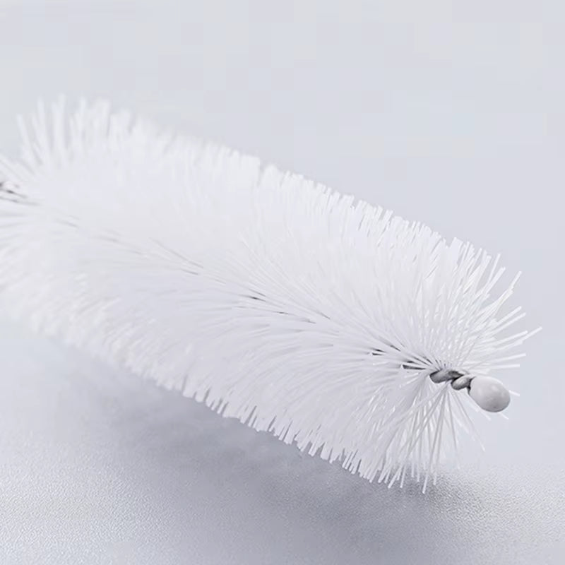 Bottle Clean Brush 10Pcs Set Stainless Steel Soft Hair Brush Pipette Straws Brush Multipurpose Household Cleaning Tools