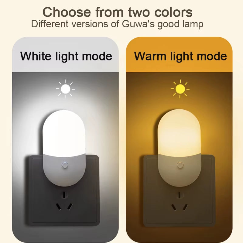 Led Mini Night Light Switch Plug-In Led Light Eye Protection Night Light Lamp Use for Bedside Baby Feeding Living Room