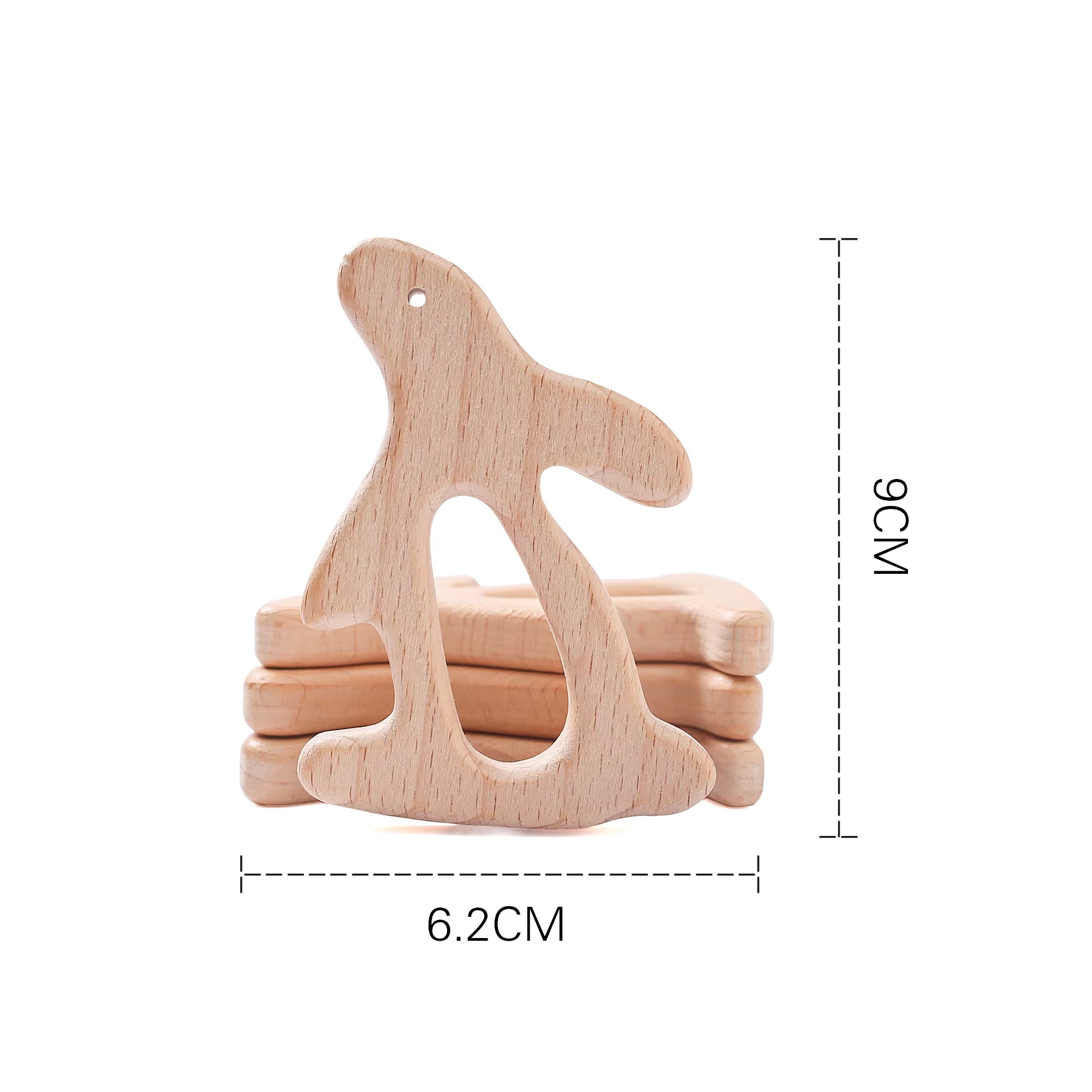 10Pc Baby Wooden Teether Beech Bee Pacifier Teeth Pendant Wooden Baby Gym Toys Montessori Animals Baby Products Newborn Gift Kid