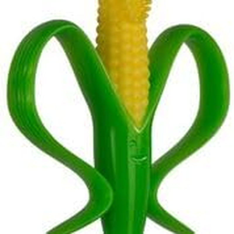 - Corn Cob Toothbrush®, Training Teether Tooth Brush for Infant, Baby, and Toddler, Made in USA, Butter-Soft Bristles,Bendable Food Grade Silicone, Family-Owned Buisness since 2009