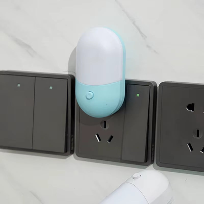 Led Mini Night Light Switch Plug-In Led Light Eye Protection Night Light Lamp Use for Bedside Baby Feeding Living Room