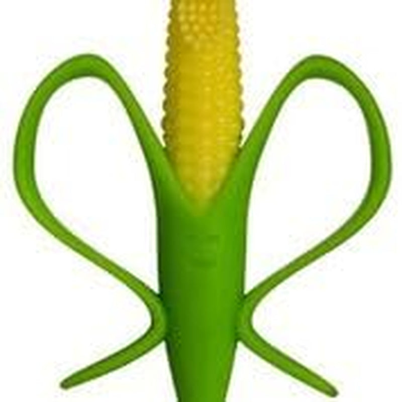 - Corn Cob Toothbrush®, Training Teether Tooth Brush for Infant, Baby, and Toddler, Made in USA, Butter-Soft Bristles,Bendable Food Grade Silicone, Family-Owned Buisness since 2009