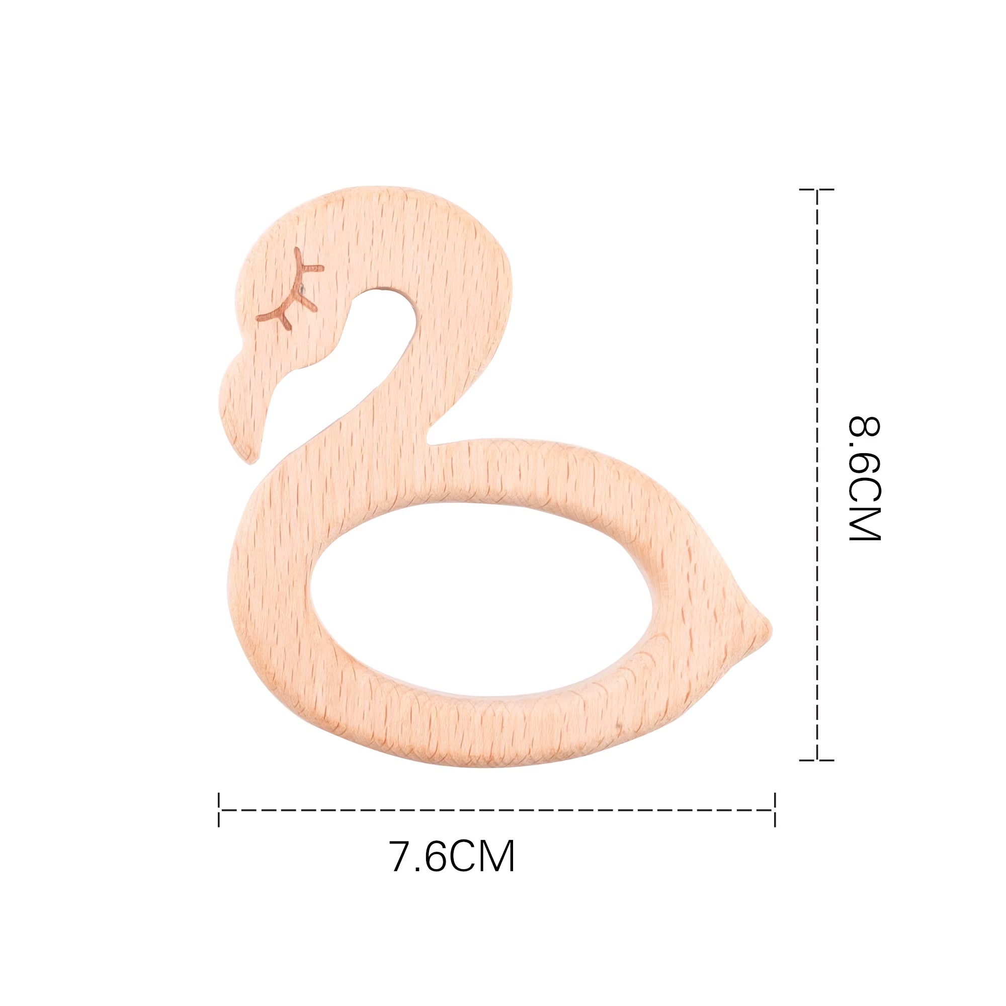 10Pc Baby Wooden Teether Beech Bee Pacifier Teeth Pendant Wooden Baby Gym Toys Montessori Animals Baby Products Newborn Gift Kid