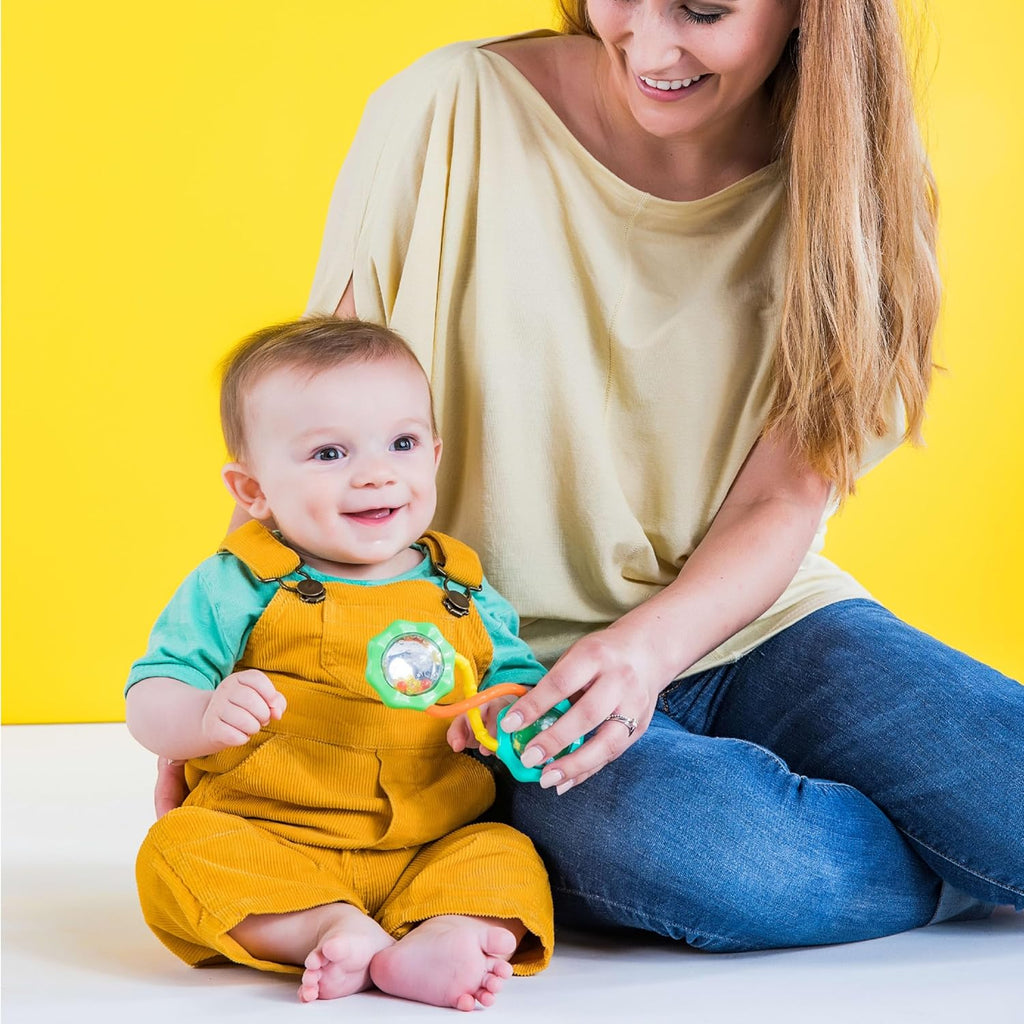 Rattle & Shake Barbell Toy, Ages 3 Months and up Green